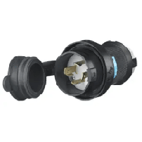 HUBBELL HUB-HBL-2721-SW Enchufe con Bloqueo de Media Vuelta