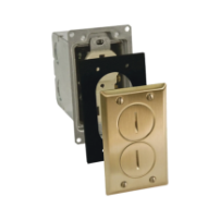 HUBBELL HUB-RF6500-BR Kit de Caja de Piso con Receptaculo de