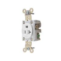 HUBBELL HUB-HBL-5361-W Contacto Sencillo / 20 A 125 V / 2 Po