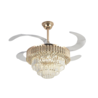 JWJ JLV-042 Ventilador de Techo con Luminario LED de 110 V C