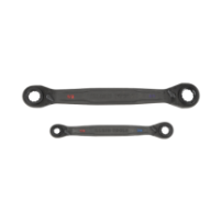 KLEIN TOOLS 68216 Juego de 2 llaves Estriadas de Matraca 4 e