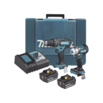 MAKITA DLX2500T Kit de Rotomartillo Atornillador DHP482 + At