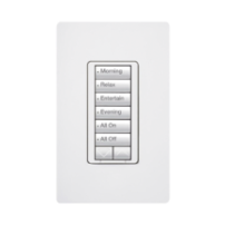 LUTRON ELECTRONICS RRD-H6BRL-WH Teclado hibrido seetouch 6 b