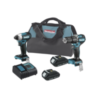 MAKITA DLX-2414-YX7 Kit de Rotomartillo Atornillador DHP487Z