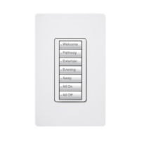 LUTRON ELECTRONICS RRDW7BWH (RadioRA2) Teclado seetouch 7 bo