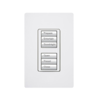 LUTRON ELECTRONICS RRDW3BDWH Botonera con 6 botones 3 para s