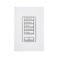 LUTRON ELECTRONICS RRDW5BRLWH (RadioRA2) Teclado seetouch 5