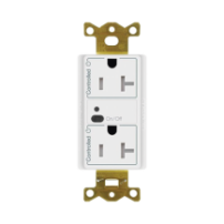 LUTRON ELECTRONICS CAR2S20STRWH Receptáculo con señal inalám