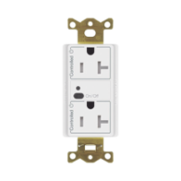 LUTRON ELECTRONICS CAR2S20DTRWH Receptáculo inalámbrico Lutr