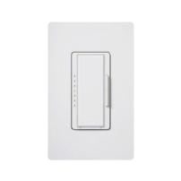 LUTRON ELECTRONICS MSCF6AMWH Maestro Dimmer 120V Fluor color