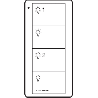 LUTRON ELECTRONICS PJ24BTBIL21 Control PICO 4 botones 2 grup