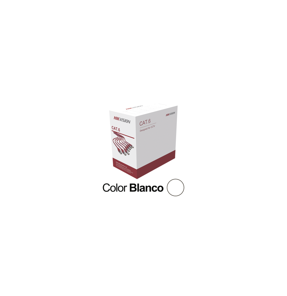 HIKVISION DS-1LN6U-W/CCA Bobina de Cable UTP 305 Mts / Cat 6