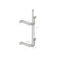 ROHN WM212 Montaje doble de pared con mástil de 2-3/8 x 0.15