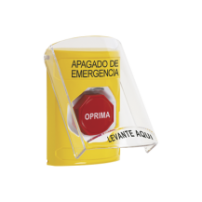 STI SS2222PO-ES Botón de Apagado de Emergencia Texto en Espa