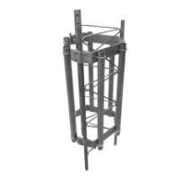 SYSCOM TOWERS SM-HEX-45G Herraje para 6 antenas sectoriales