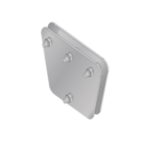 SYSCOM TOWERS SP-202030-G Placas igualadoras con tornillería