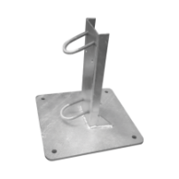 SYSCOM TOWERS SLM-BA-4G Base Recta Reforzada Galvanizada par