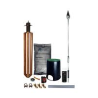 TOTAL GROUND KIT-MASTER-PE09-ALU Kit Pararrayo con Punta Pie