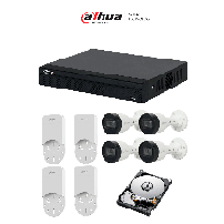 DAHUA DHT3300003 DAHUA KITNVR1104HS-P+4C+4S 1TB- Kit IP, DHKITNVR1104HSPS3H1T4HDHPFA12A