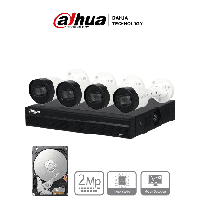 DAHUA DHT0250018 DAHUA KITNVR1104HS-P+4C1TB- Kit IP de , DHKITNVR1104HSPS3H1T4HFW1230S1P0280BS5QH2