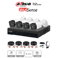 DAHUA DHT0250019 DAHUA KITXVR1B04-I1MP-2.8 - Kit de 4 c, DHKITXVR1B04I4B1A11N0280B