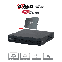 DAHUA DHT0350033 DAHUA XVR1B04-I-SSD - DVR de 4 canales, DHXVR1B04ISSD