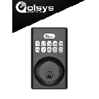 QOLSYS QLS2450001 QOLSYS IQDLK-PGK-MB Cerradura con bot, IQDLKPGKMB