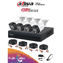DAHUA DHT0250017 DAHUA FULLCOLORKIT- Kit de 4 canales F, DHKITXVR1B04I4HFW1209CNLED0280B
