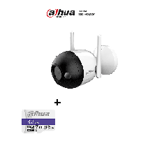 DAHUA DHT0150063 Bundle F2C-LED - Cámara IP Bullet Wifi, DHF2CLED