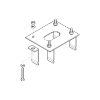 CAME 119-RIG006 Anclaje para barreras CAME GARD4 y G3750