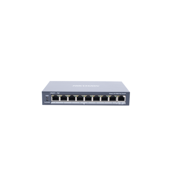 HIKVISION DS-3E1309P-EI Switch Monitoreable PoE+ / 8 puertos