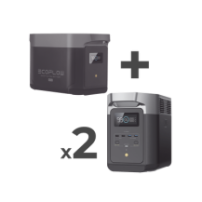 ECOFLOW DLT2MAX-2BP Kit de Estación de Energía Portátil 2048