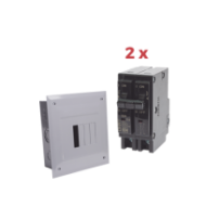 CHINT KITC2Q420E Kit Centro de Carga 4P para empotrar con 2
