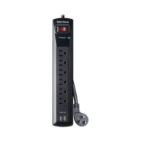 CYBERPOWER CSP604U Multicontacto Con Supresor de Picos Volta