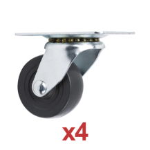 Syscom ROD42.5 Kit de 4 Ruedas Locas para Racks y Gabinetes
