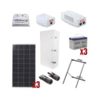 Syscom PL1224GRC Kit Solar de 35 W con PoE 802.3af y PoE Pas