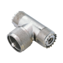 Syscom 83-1T Adaptador en "T" AMPHENOL de UHF Macho (PL-259)