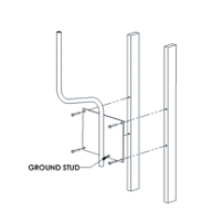 FEDERAL SIGNAL INDUSTRIAL AMB-W Soporte para montaje en pare