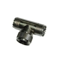 Syscom ARF1011-ND Adaptador "T" AMPHENOL de UHF Macho (PL-25